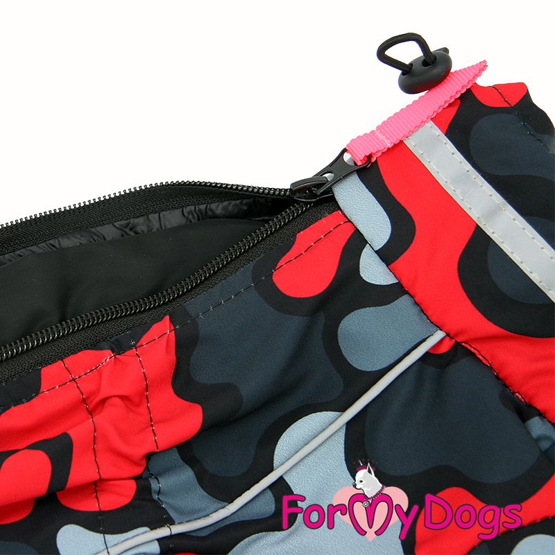 Regnoverall "Red Camo" Hane "For My Dogs"