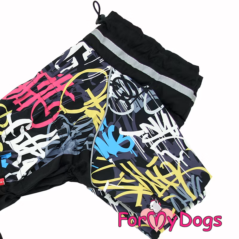 Regnoverall "Dark Graffiti" Hane "For My Dogs"