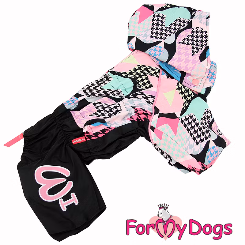 Regnoverall "Rosa Mix" Tik "For My Dogs"