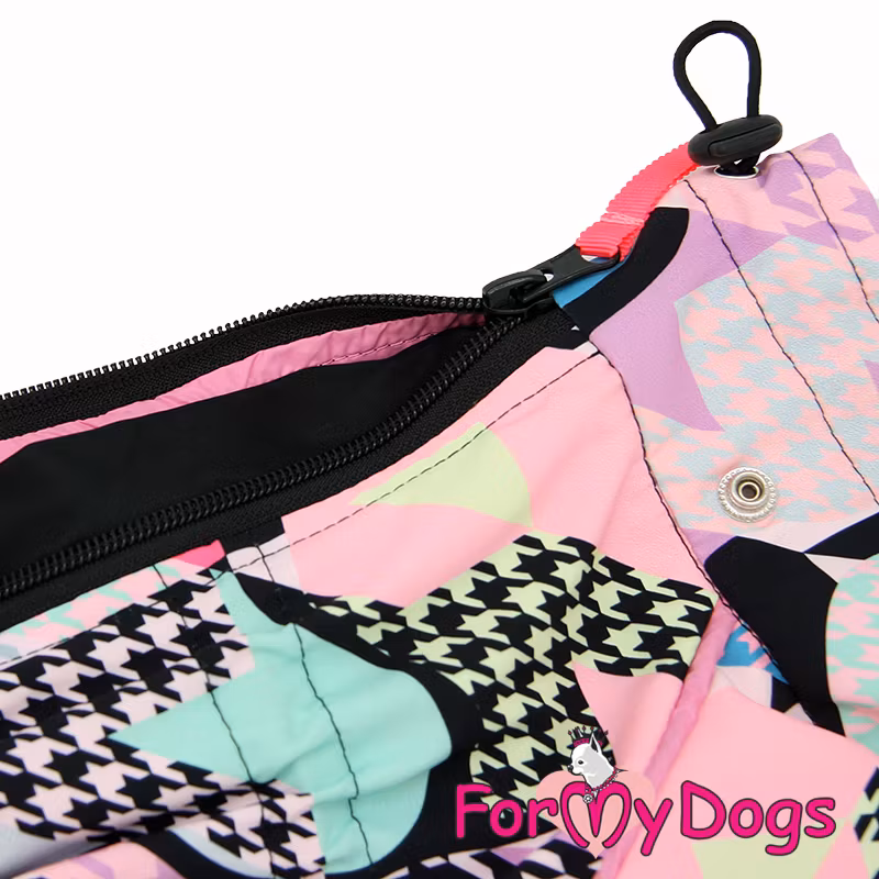 Regnoverall "Rosa Mix" Tik "For My Dogs"