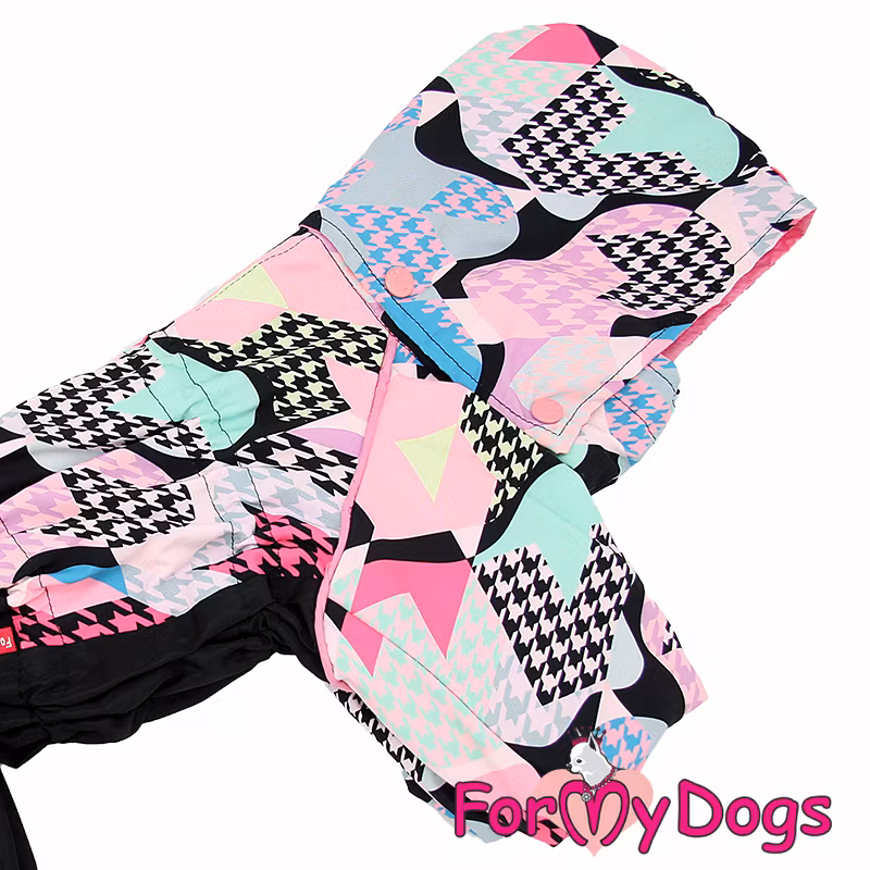Regnoverall "Rosa Mix" Tik "For My Dogs"