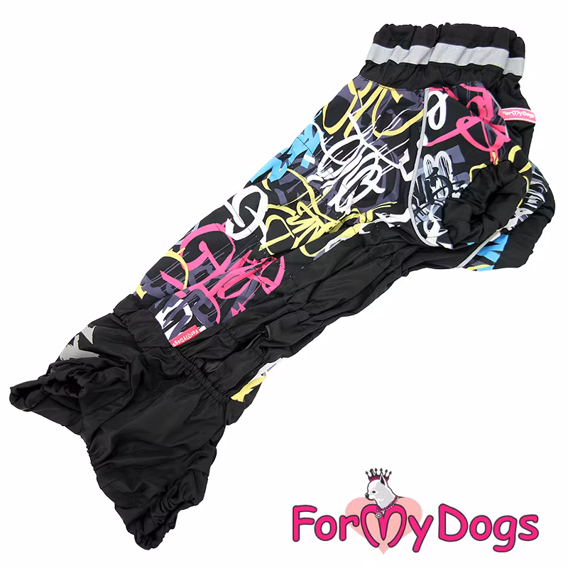 Regnoverall "Dark Graffiti" Hane "For My Dogs"