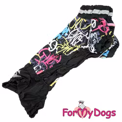 Regnoverall "Dark Graffiti" Hane "For My Dogs"