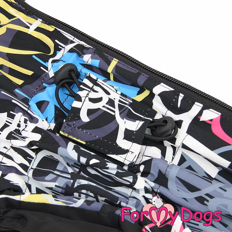 Regnoverall "Dark Graffiti" Hane "For My Dogs"