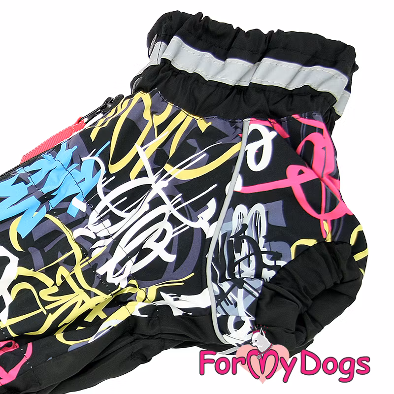 Regnoverall "Dark Graffiti" Hane "For My Dogs"