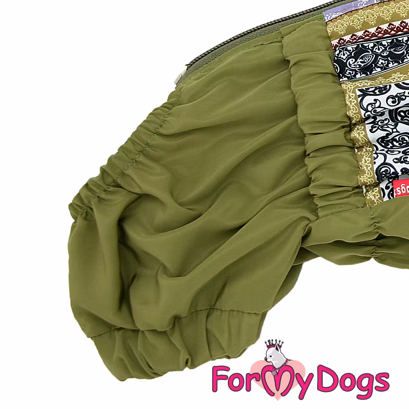 Regnoverall "Green Patchwork" Tik "For My Dogs"