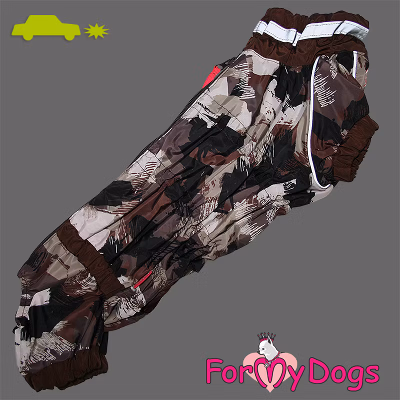 Regnoverall "Brown Camo" Hane "For My Dogs"