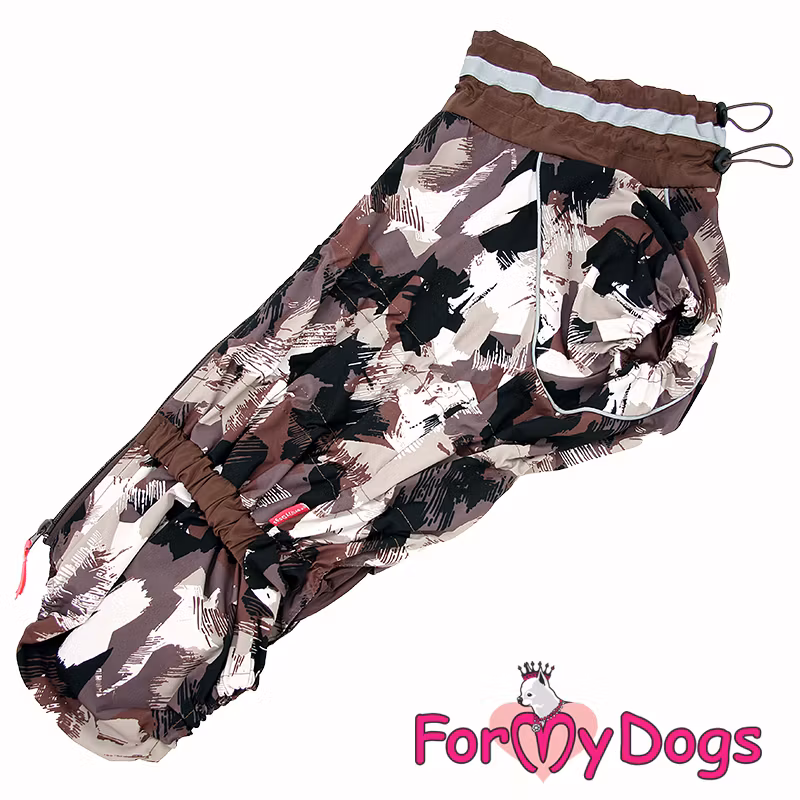 Regnoverall "Brown Camo" Hane "For My Dogs"