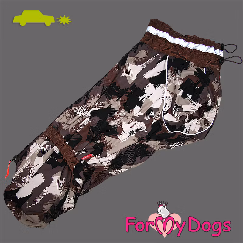 Regnoverall "Brown Camo" Hane "For My Dogs"