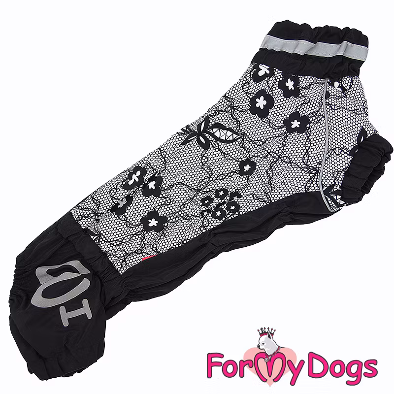 Regnoverall "Black Lace" Tik "For My Dogs"