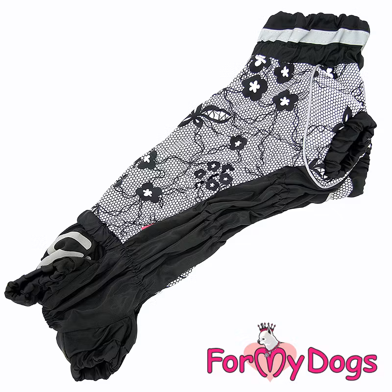 Regnoverall "Black Lace" Tik "For My Dogs"