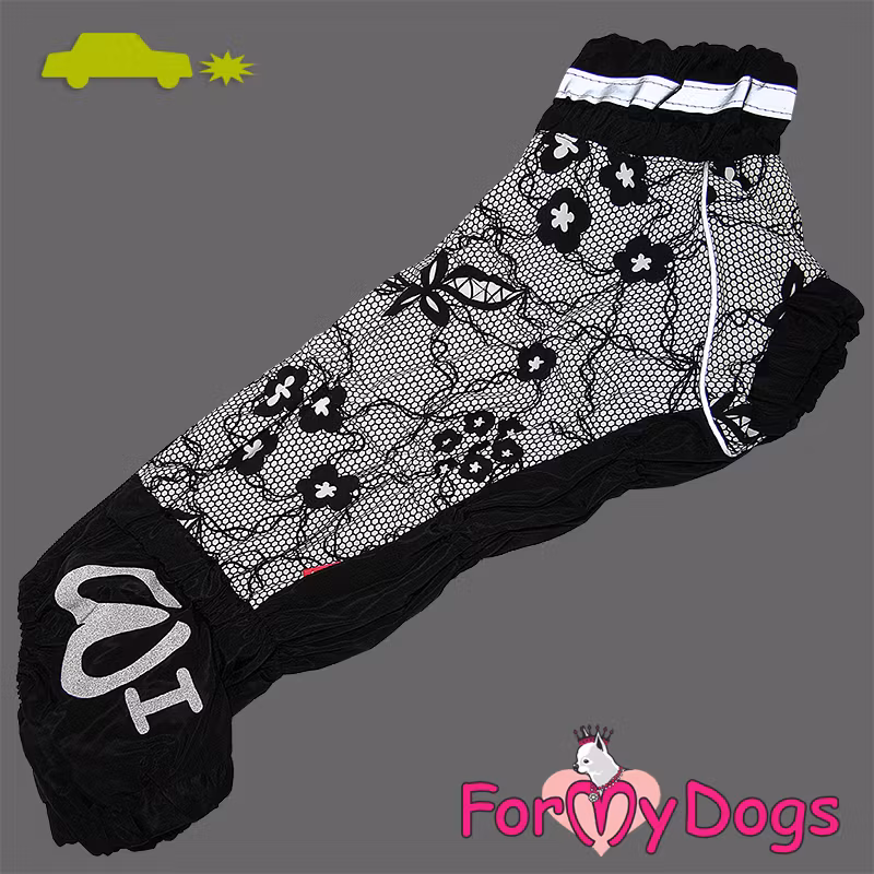 Regnoverall "Black Lace" Tik "For My Dogs"