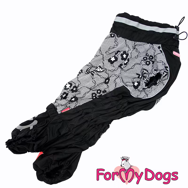 Regnoverall "Black Lace" Tik "For My Dogs"