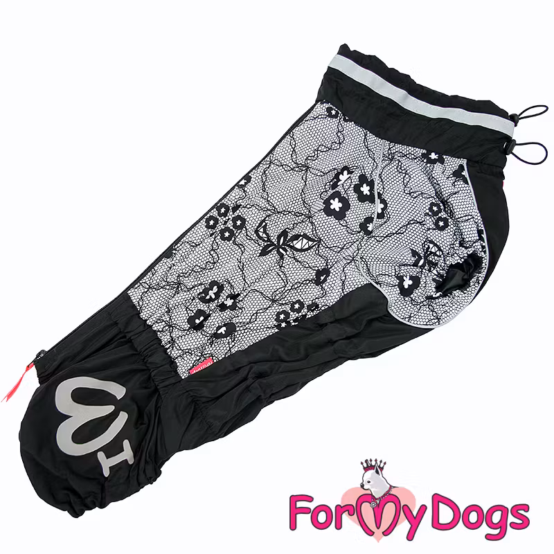 Regnoverall "Black Lace" Tik "For My Dogs"