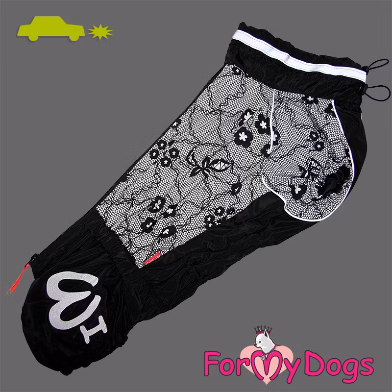 Regnoverall "Black Lace" Tik "For My Dogs"