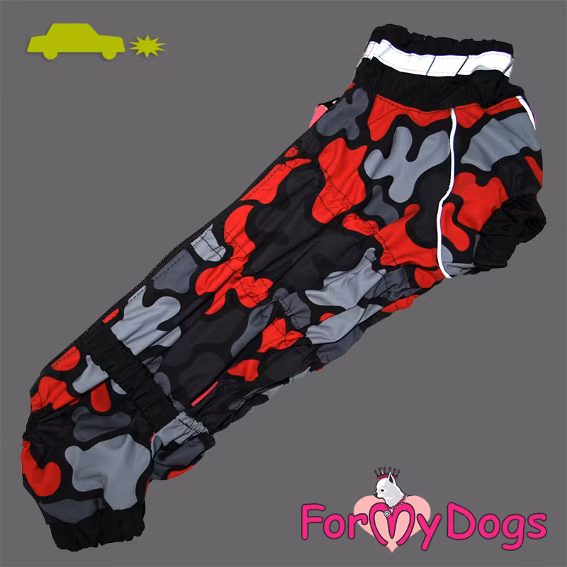Regnoverall "Red Camo" Hane "For My Dogs"