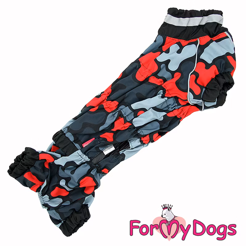 Regnoverall "Red Camo" Hane "For My Dogs"