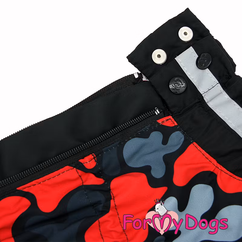 Regnoverall "Red Camo" Hane "For My Dogs"