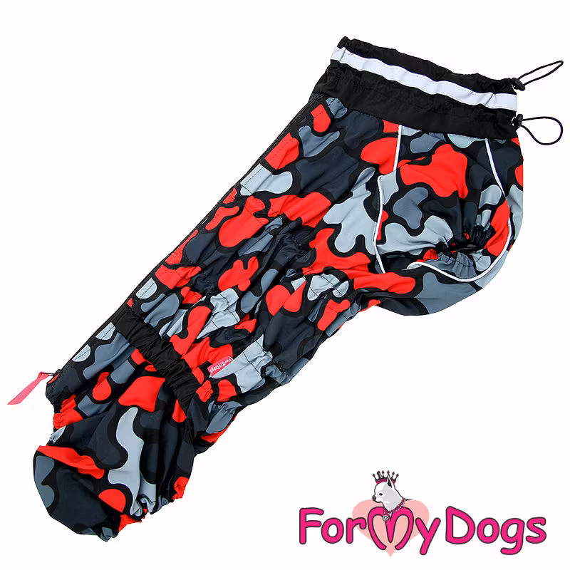 Regnoverall "Red Camo" Hane "For My Dogs"