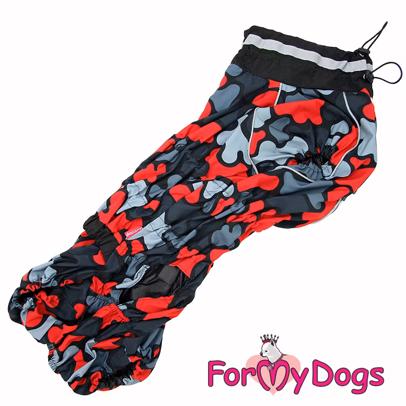 Regnoverall "Red Camo" Hane "For My Dogs"