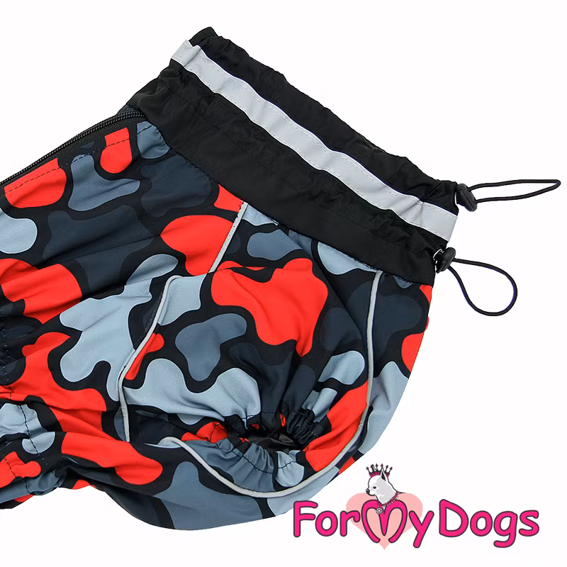 Regnoverall "Red Camo" Hane "For My Dogs"