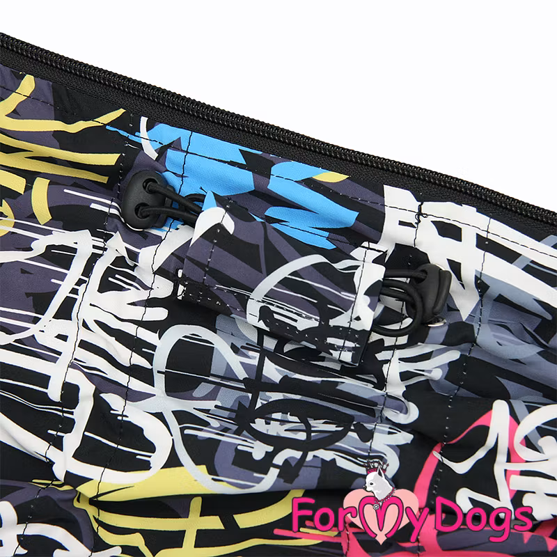 Regnoverall "Dark Graffiti" Hane "For My Dogs"
