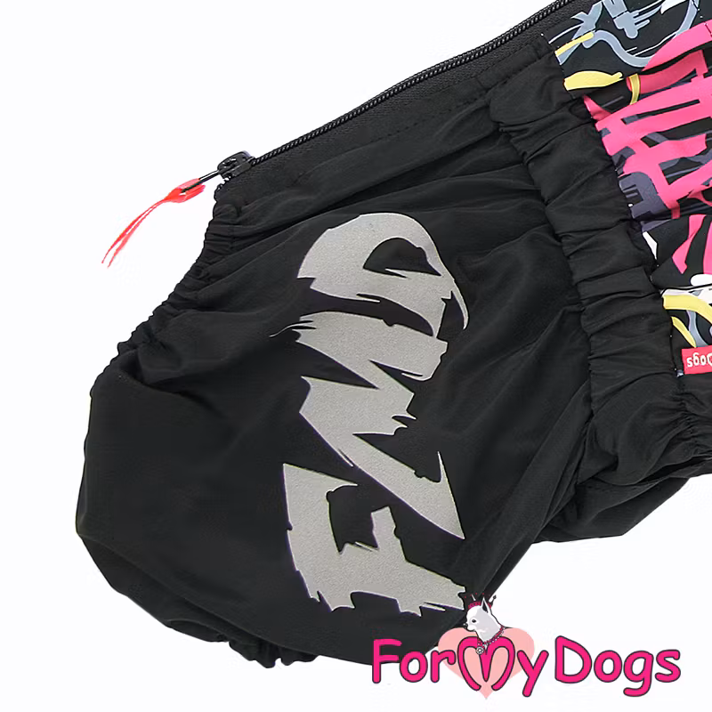 Regnoverall "Dark Graffiti" Hane "For My Dogs"
