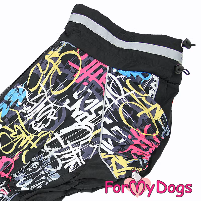 Regnoverall "Dark Graffiti" Hane "For My Dogs"