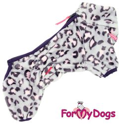 Varm Plysh/Fleece Overall "Wild Leopard" Tik "For My Dogs"
