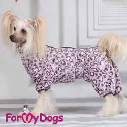 Varm Plysh/Fleece Overall "Wild Leopard" Tik "For My Dogs"