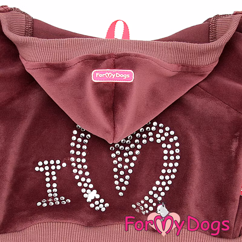 Suit Mysdress Pyjamas overall "Bourdeaux" Unisex "For My Dogs"