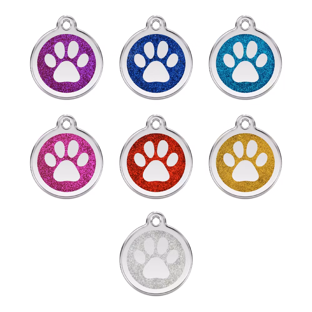 Dog Tag/Id-Bricka Tass Glitter