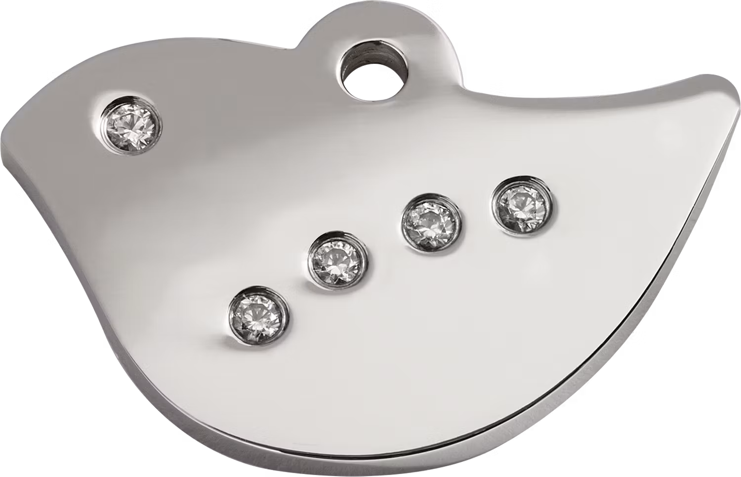 Dog Tag/Id-Bricka Fågel Glitter Swarovski