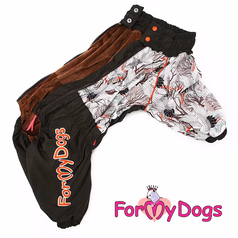 Varm Vinteroverall "Brun Fågel" Hane " For My Dogs"