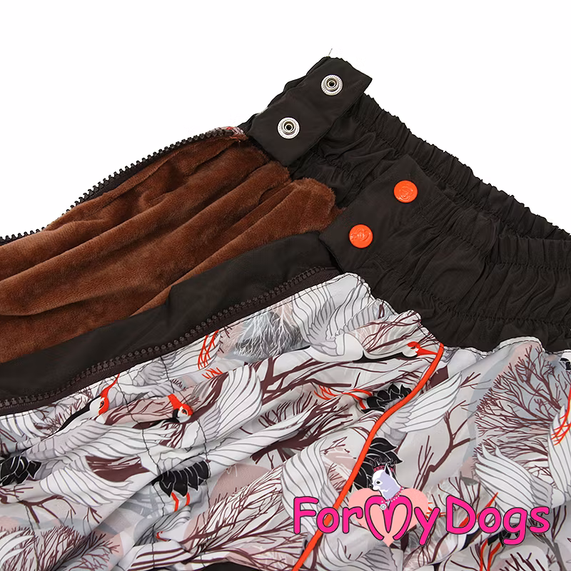 Varm Vinteroverall "Brun Fågel" Hane " For My Dogs"