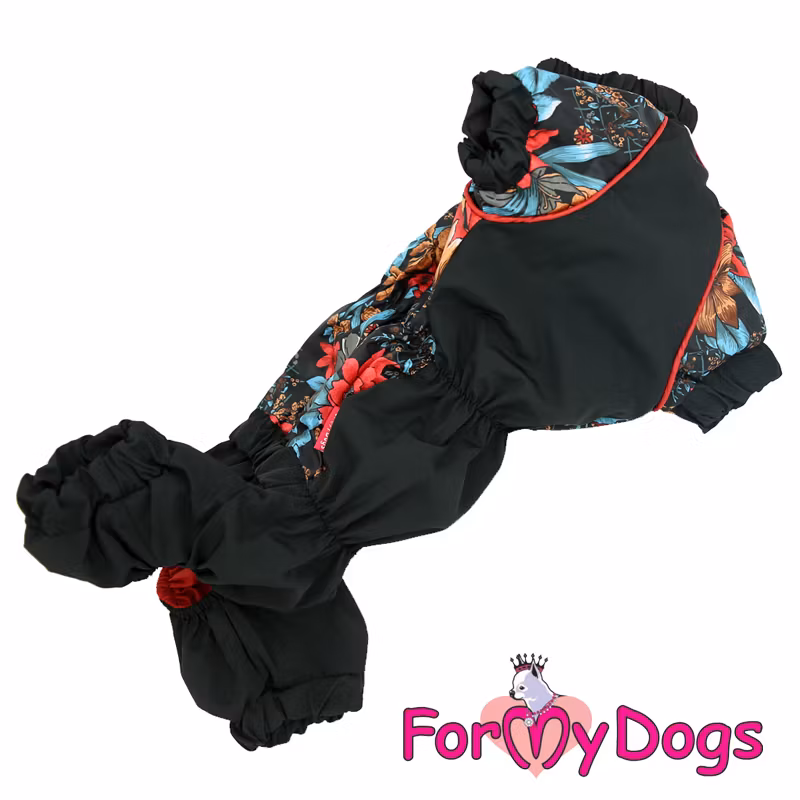 Regnoverall "Höstlöv" Tik "For My Dogs"