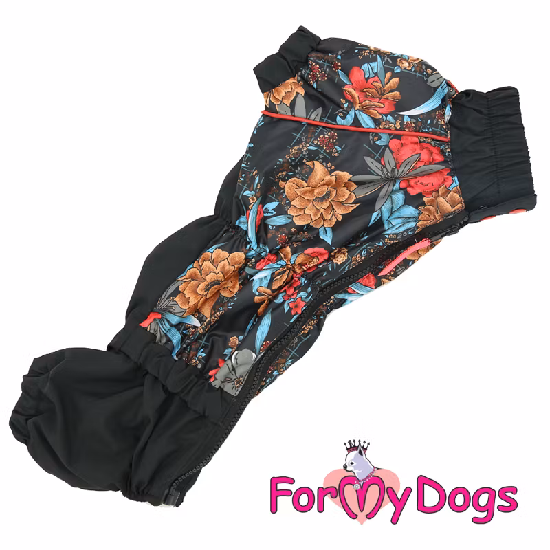 Regnoverall "Höstlöv" Tik "For My Dogs"