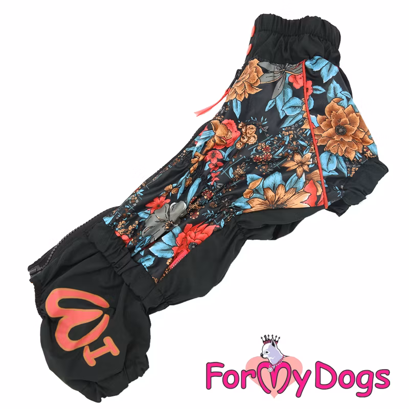 Regnoverall "Höstlöv" Tik "For My Dogs"