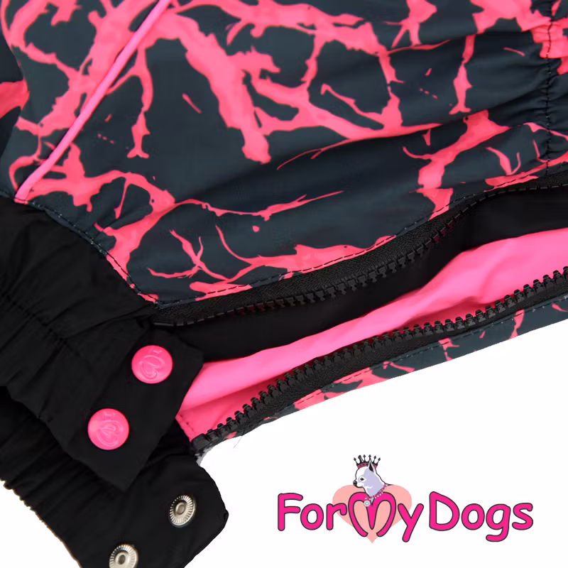 Regnoverall "Rosa Abstrakt" Tik "For My Dogs"