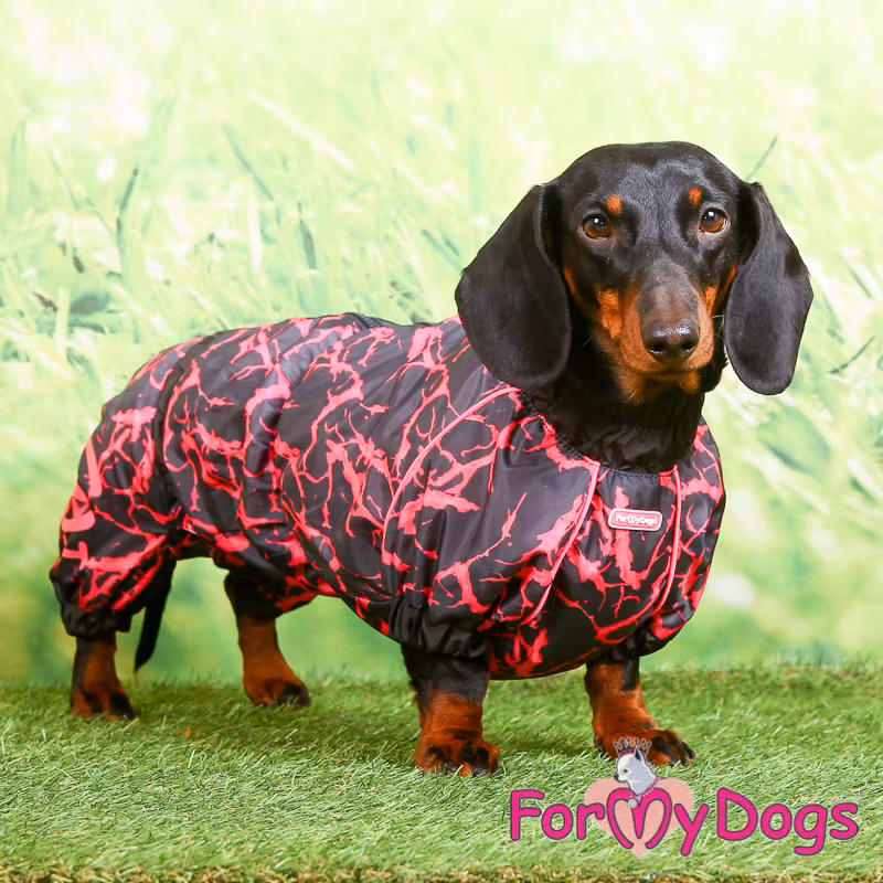 Regnoverall "Rosa Abstrakt" Tik "For My Dogs"