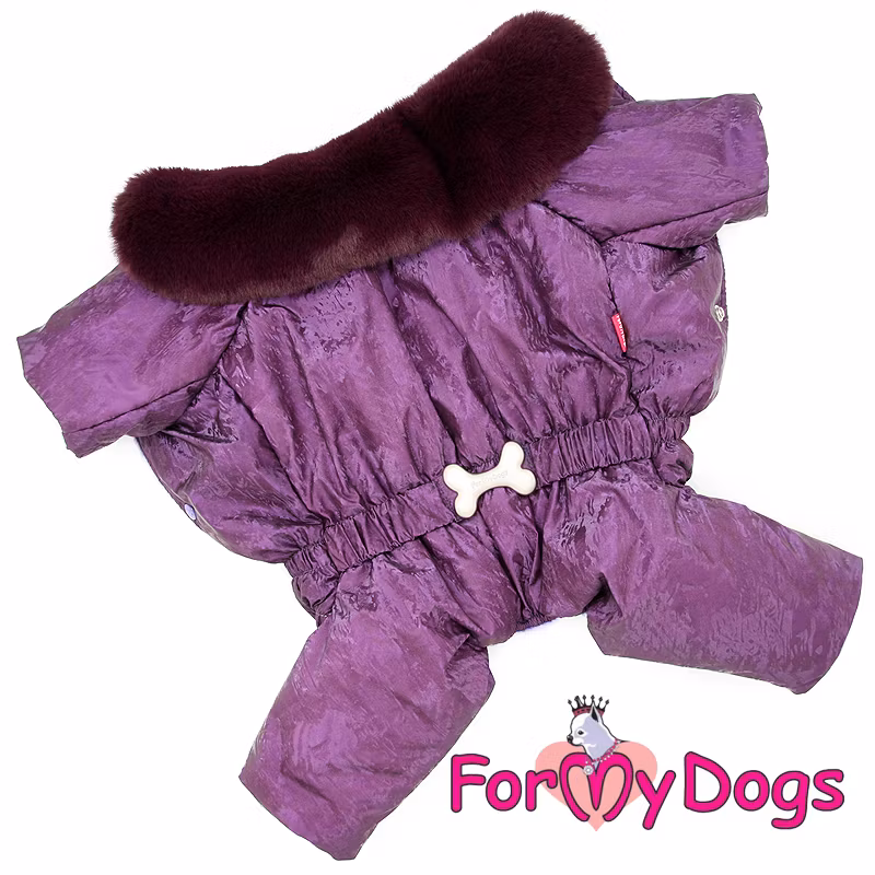 Varm Vinteroverall "Lila Flashig" Tik "For My Dogs"