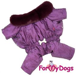 Varm Vinteroverall "Lila Flashig" Tik "For My Dogs"