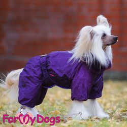Varm Vinteroverall "Lila Flashig" Tik "For My Dogs"