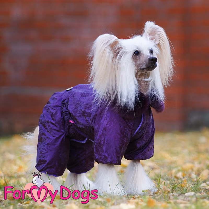 Varm Vinteroverall "Lila Flashig" Tik "For My Dogs"