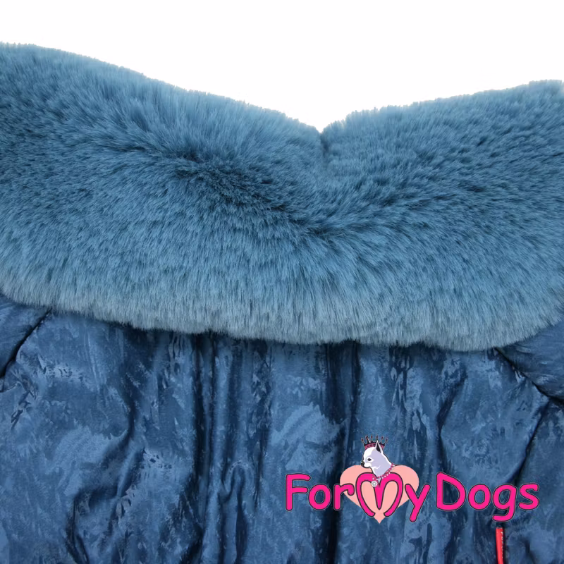 Varm Vinteroverall "Blå Flashig" Hane "For My Dogs"