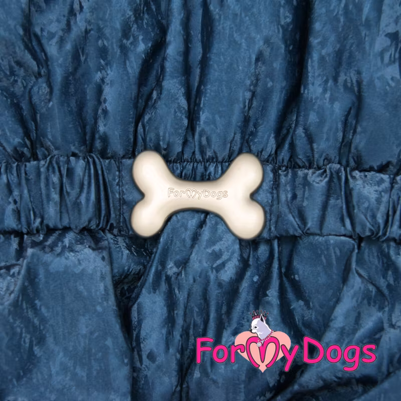 Varm Vinteroverall "Blå Flashig" Hane "For My Dogs"