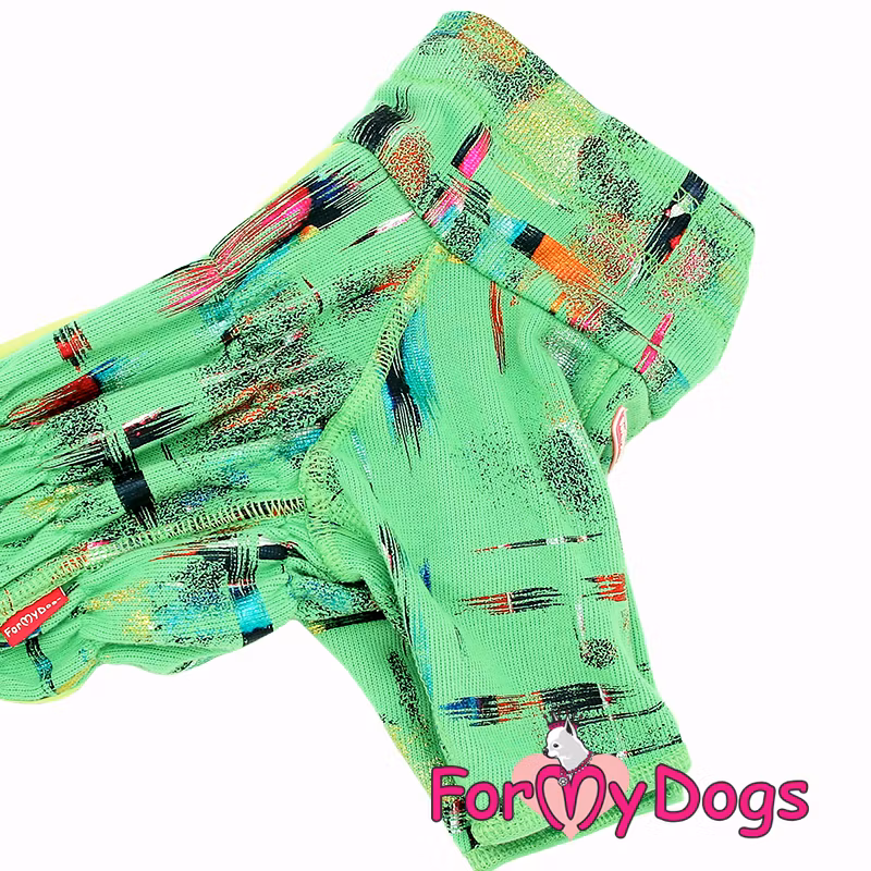 Mys Overall "Green Splash" Hane "For My Dogs"