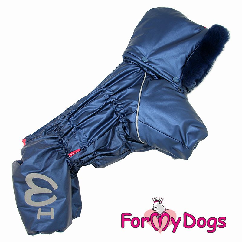 Varm Vinteroverall "Blue Metallic" Hane "For My Dogs"