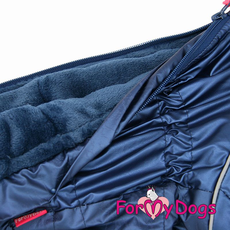 Varm Vinteroverall "Blue Metallic" Hane "For My Dogs"