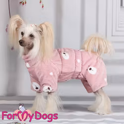 Fleeceoverall "Puderrosa Nalle Plysh" Tik "For My Dogs"